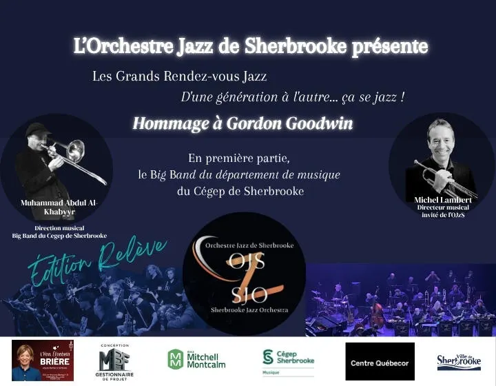L'Orchestre Jazz de Sherbrooke présente: Les Grands Rendez-vous Jazz – Édition Relève D’une génération à l’autre… ça se jazz !