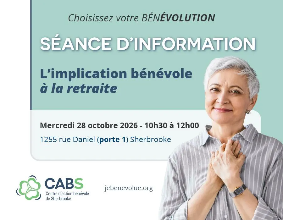 Séance d’information sur l’implication bénévole à la retraite